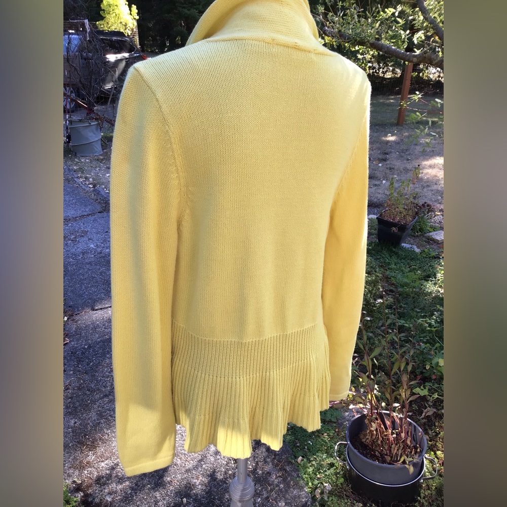 Open Front Cotton Knit Cardigan